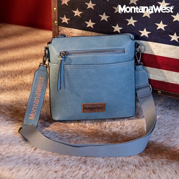 Crossbody Bag for Women Multi Pocket Cross Body Bag Purses with Guitar Strap - Picture 3 of 6